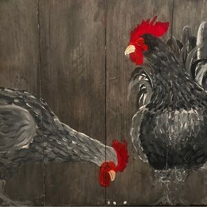 Rustic Farmhouse Rooster Art